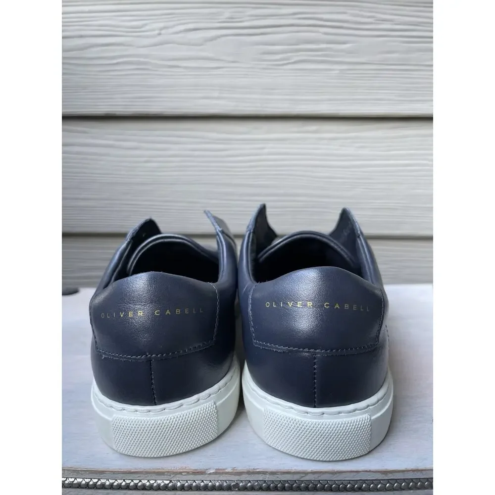 Oliver Cabell Low 1 Navy Leather Sneakers -(US M 7 / W 8.5) - Pristine Soles